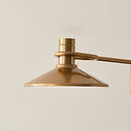 Vintage Gold Floor Lamp Adjustable Industrial Tall Mid-Century Lamp