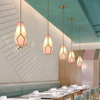 Elongated Cylindrical Metal Pendant Lighting for Kitchen Island Ceiling Light
