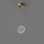 Disc Pendant Light Acrylic Copper LED Nordic Lighting