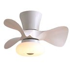 Macaron Ceiling Fan with Light Modern Decoration LED Light