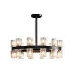 Luxury Crystal Chandeliers American Copper Ceiling Light