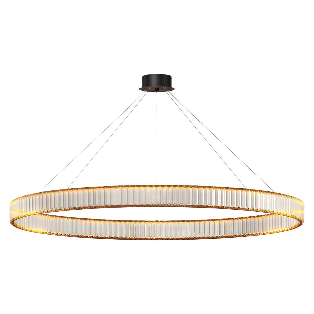 Crystal Round Chandelier American Creative Ceiling Light