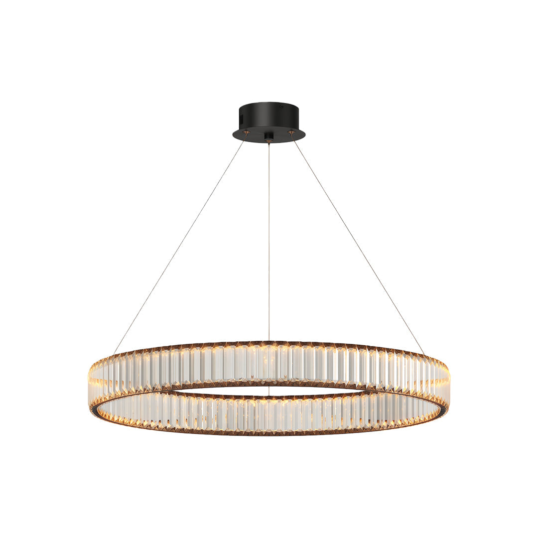 Crystal Round Chandelier American Creative Ceiling Light