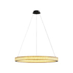 Circular Modern Chandelier Luxury Copper Ceiling Light