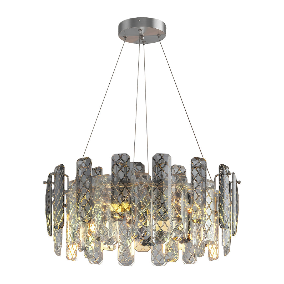 Contemporary Crystal Chandeliers Eye-Protecting Ceiling Light