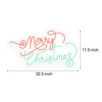 Merry Christmas Luminous Letter Ins Party Decor LED Neon Signs Lights