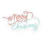 Merry Christmas Luminous Letter Ins Party Decor LED Neon Signs Lights
