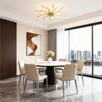 Metal Ceiling Fan with Light Iron Body Industrial Fan Light