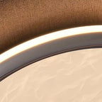 Metal Flush Mount Light Silver Finish White Acrylic Ceiling Light