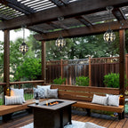 Metal Orb Pendant Light Globe Moisture Proof Outdoor Ceiling Light