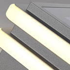 Metal Pillar Lights Minimalist Style Waterproof Square Pier Mount Lamp