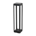 Metal Solar Pathway Lights Modern Black Aluminum Light