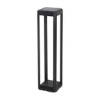 Metal Solar Pathway Lights Modern Black Aluminum Light