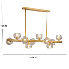 Gold Metal Crystal Chandeliers Globe Cluster LED Ceiling Light