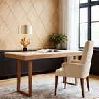 Vintage Metal Fabric Shade Table Lamp