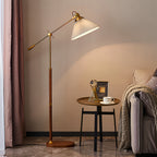 Adjustable Reading Lamp Floor Retro Bedroom Task Swing Arm Lamps