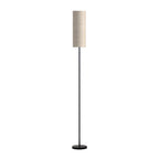 Black Wrought Iron Floor Lamps Artistic Linen Cover Light