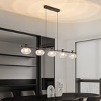 Linear Glass Chandelier Modern Minimalist