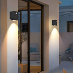 Up Down Sconce Outdoor Adjustable Waterproof Black Lamp