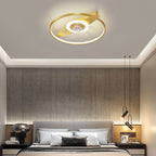 Minimalist Ceiling Fan with Light Ultra-Quiet LED Fan Light