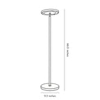 Minimalist Floor Light Black Adjustable Metal Lamp