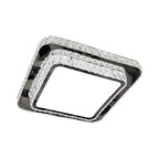 Flush Mount Crystal Light Fixture Luxury Stainless Steel Lamp