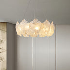 Glass Garland Chandelier Lights French Wreath Luxury Ceiling Light