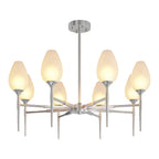 Glass Modern Chandelier Luxury Brass Minimalist Ceiling Light