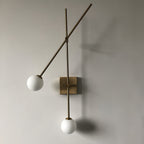 Double Sconce Wall Light Mid-Century Modern 2-Light Linear Wall Sconce