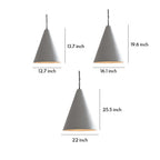 Nordic Style Pendant Light White Adjustable Ceiling Light