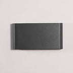 2-Light Black Modern Low Profile Exterior Porch LED Slim Outdoor Up Down Wall Light