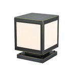 Pillar Solar Light Outdoor Waterproof Square Copper Light