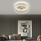 Minimalist Ring Three Step Dimming LED Mute Modern Bladeless Ceiling Fan Lights