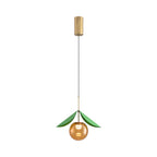 Glass Globe Pendant Light Fixture Nordic Creative Cherry LED Artistic Ceiling Light