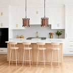 Small Black Pendant Light Vintage Sleek Design Ceiling Light