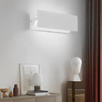 Wall Adjustable Light White Rectangular LED Metal Light