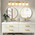 Modern Bathroom Vanity Lights Minimalist Glass Mirror Light