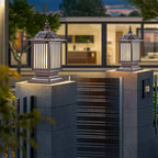 Pillar Light Fixtures Waterproof Three Color Temperature Adjustable