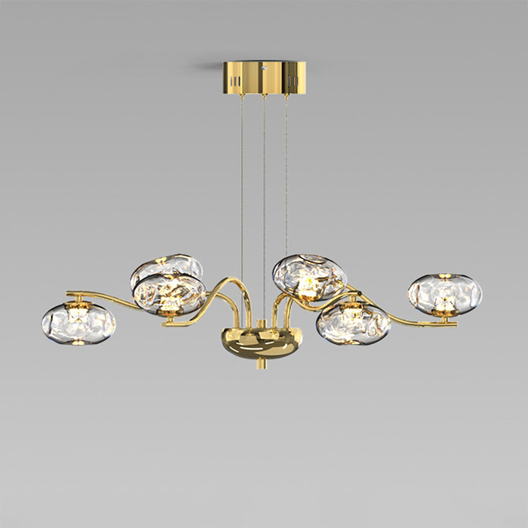 Modern LED Chandelier Full Spectrum Magic Bean Glass Light