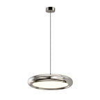 Modern 1/3-Light Black/chrome Round Metallic LED Pendant Light