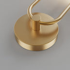 Modern 2-Light LED Wall Sconces with Acrylic Ring and Frosted Globe