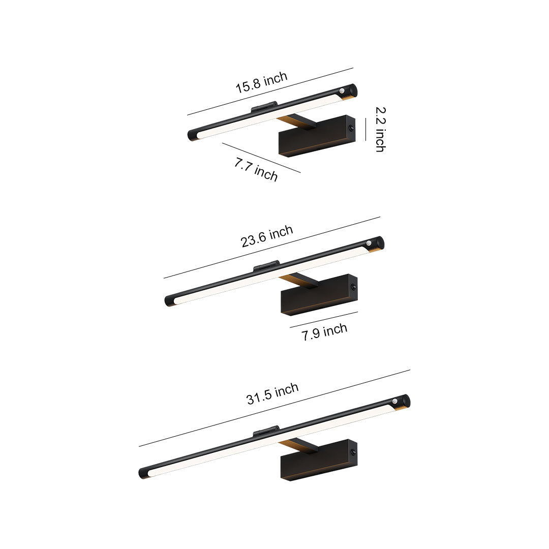 Modern Bathroom Vanity Light Minimalist White Acrylic Linear Light