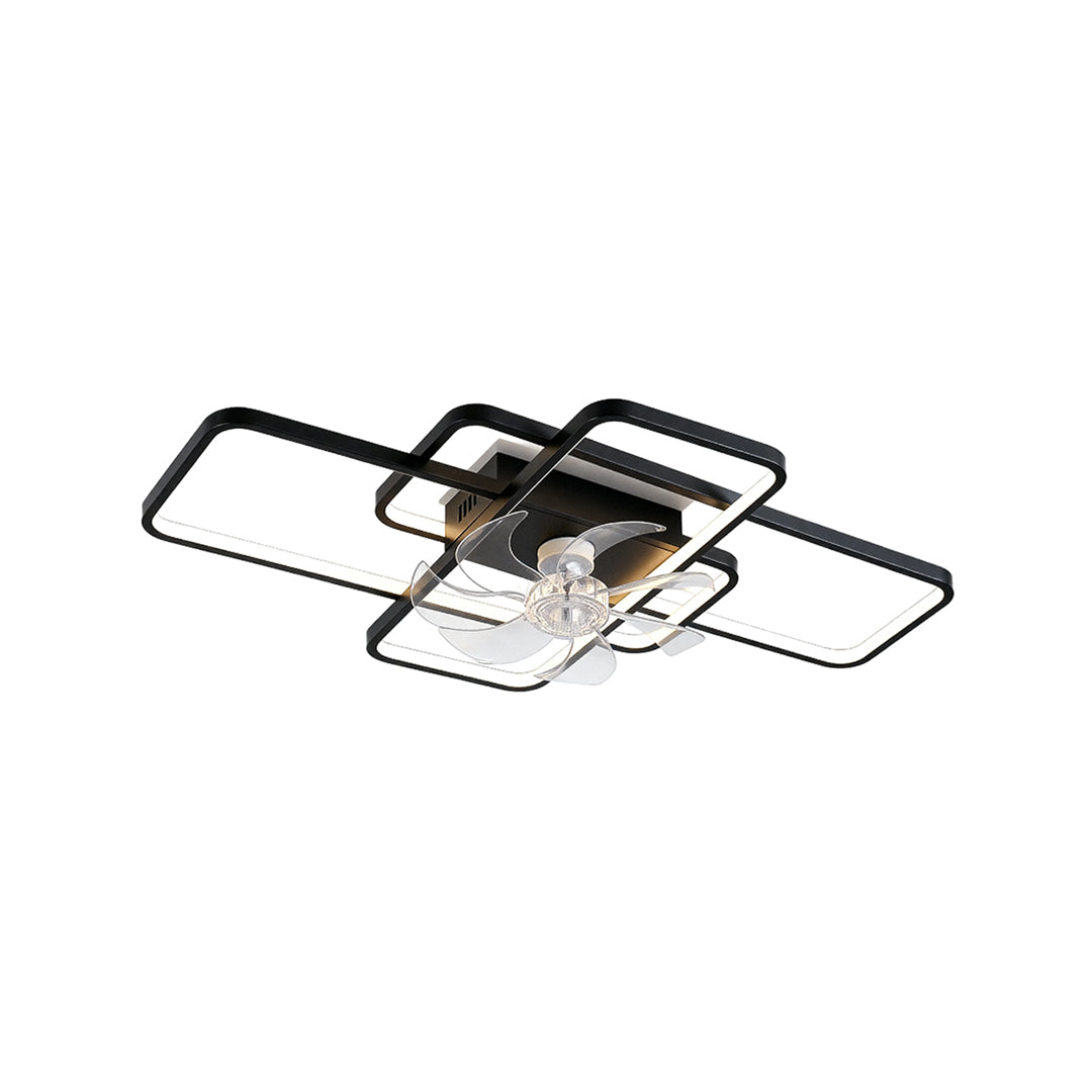 Big Ceiling Fans with Lights Acrylic Shade Clear ABS Blade Fan Light