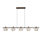 Linear Glass Chandelier Modern Minimalist