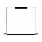 Black Linear Suspension Light Minimalist Island Ceiling Light