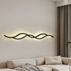 Bedside Wall Light Modern with a Unique Wavy Finish Sleek Lamp