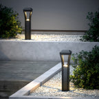 Modern Bollard Lights Geometric Outdoor Waterproof Landscape Light