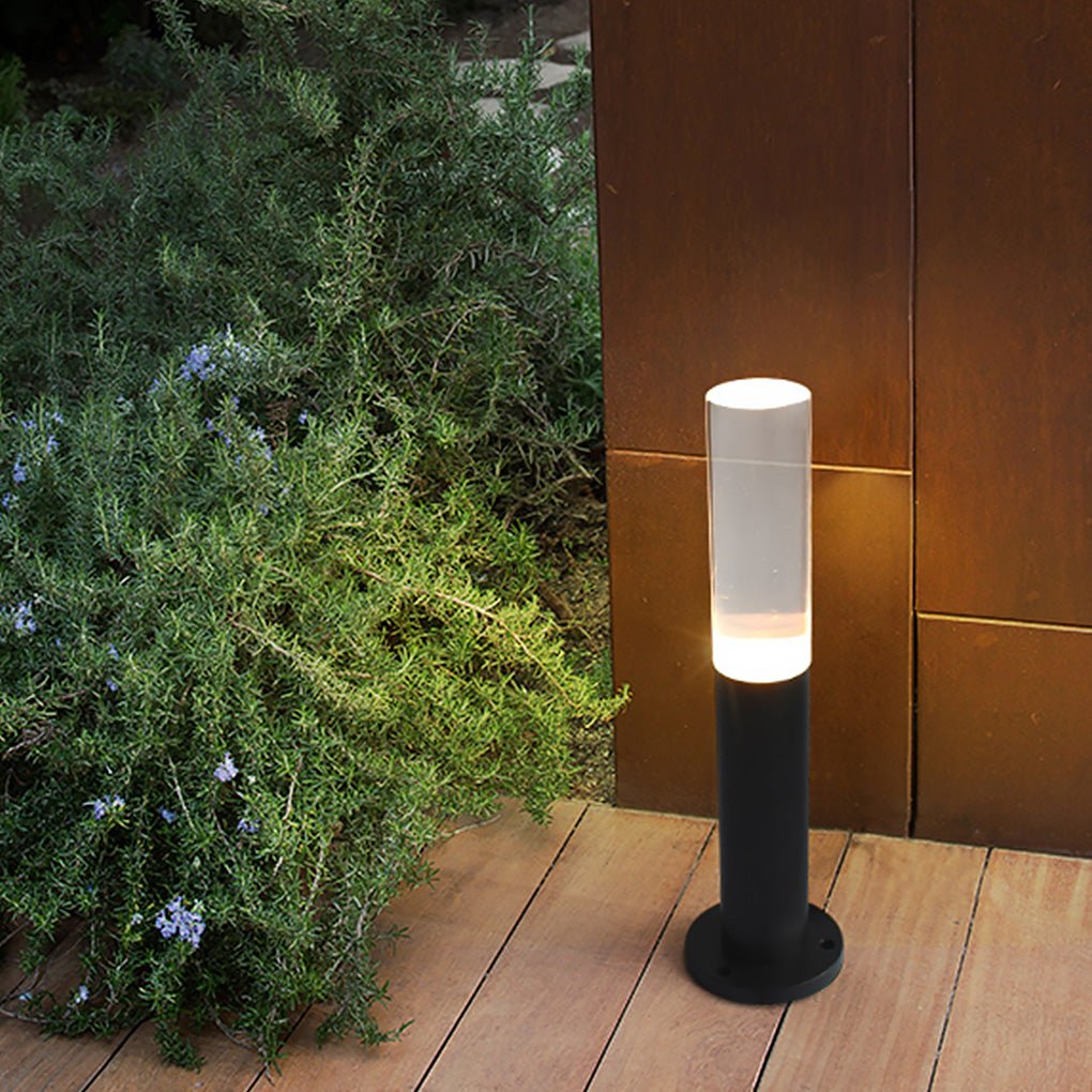 Modern Bollard Lighting Minimalist Acrylic Waterproof Light