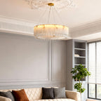 Modern Brass Chandelier Luxury Cloud Stone Ceiling Light