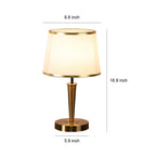 Modern Brass Table Lamps Nordic Elegant Fabric Shade Decorative Lamp